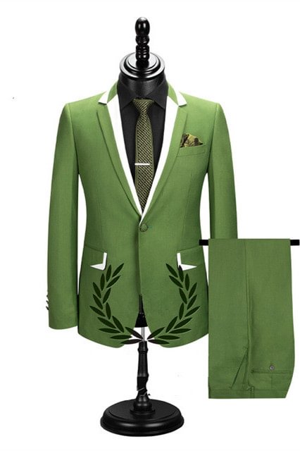 Classic Notched Lapel Best Fited Reception Suit For Groom | Ballbellas Ballbellas