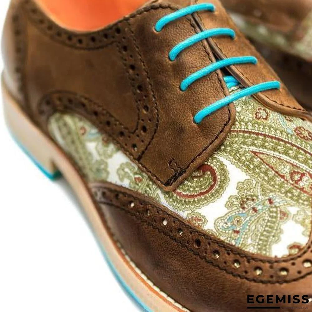 Handmade Silk Dragon Pattern Oxford Shoes | EGEMISS