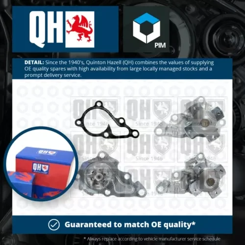 Dronehint Water Pump QCP3698 Quinton Hazell Coolant 1610080008 1610080011 Quality New Parts