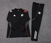 2025/2026 Ajax Half-Pull Training Suit Black Football Shirt 1:1 Thai Quality Set