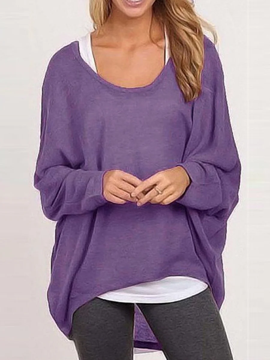Loose Tshirt Multiple colors Casual Knitting Sweater