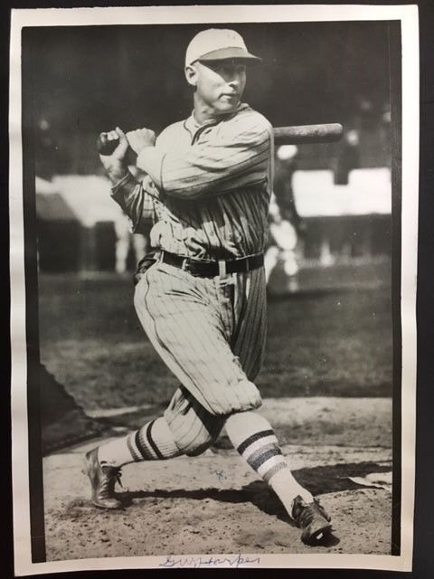 George Harper 1928 Cardinals Signed(Front & Back) 5x7 Vintage Photo Poster painting COA