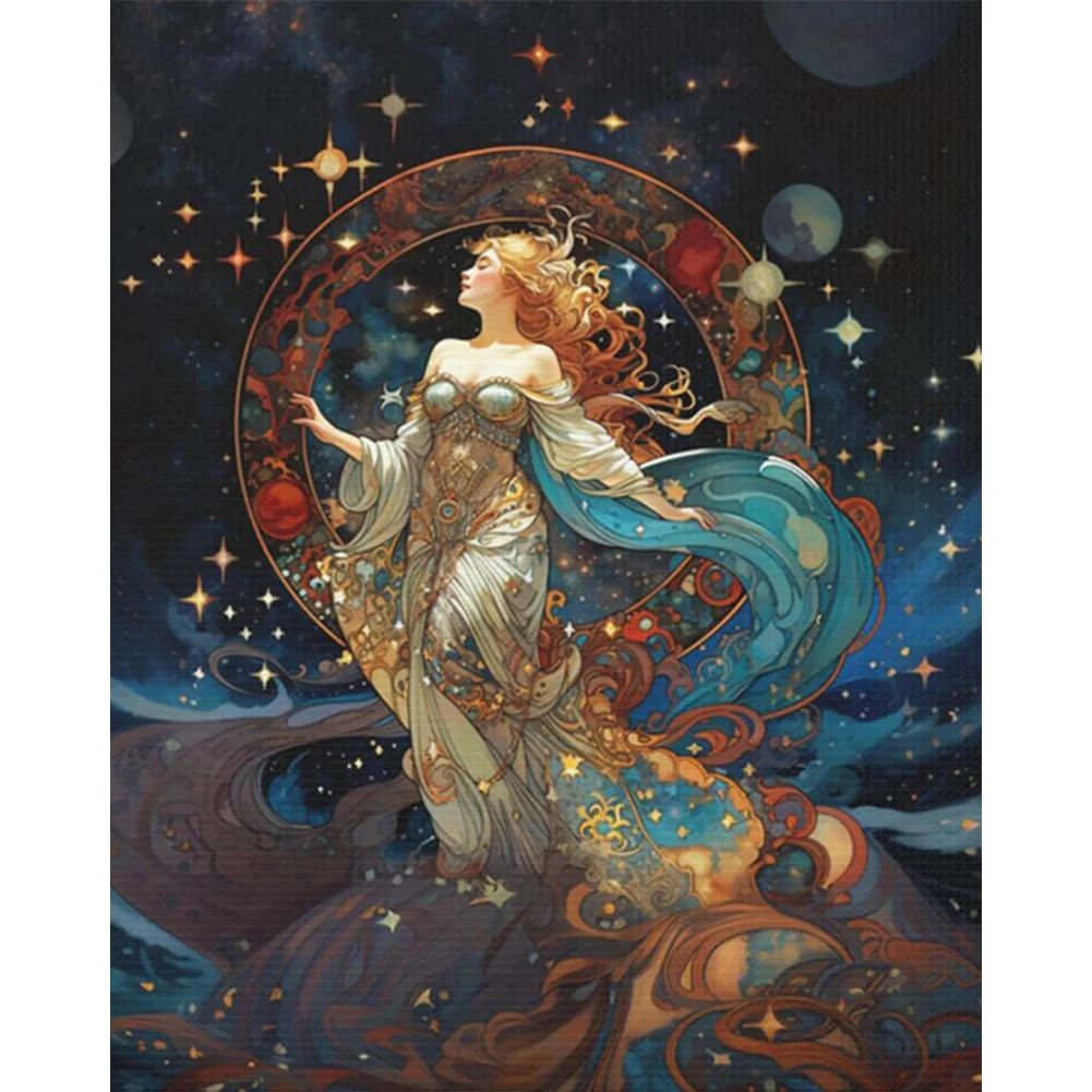 Partial AB Diamond Painting - Full Round Drill - Star Goddess(Canvas|45*55cm)