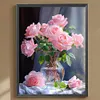 Pink Rose-Full Round Diamond Painting 30*40CM
