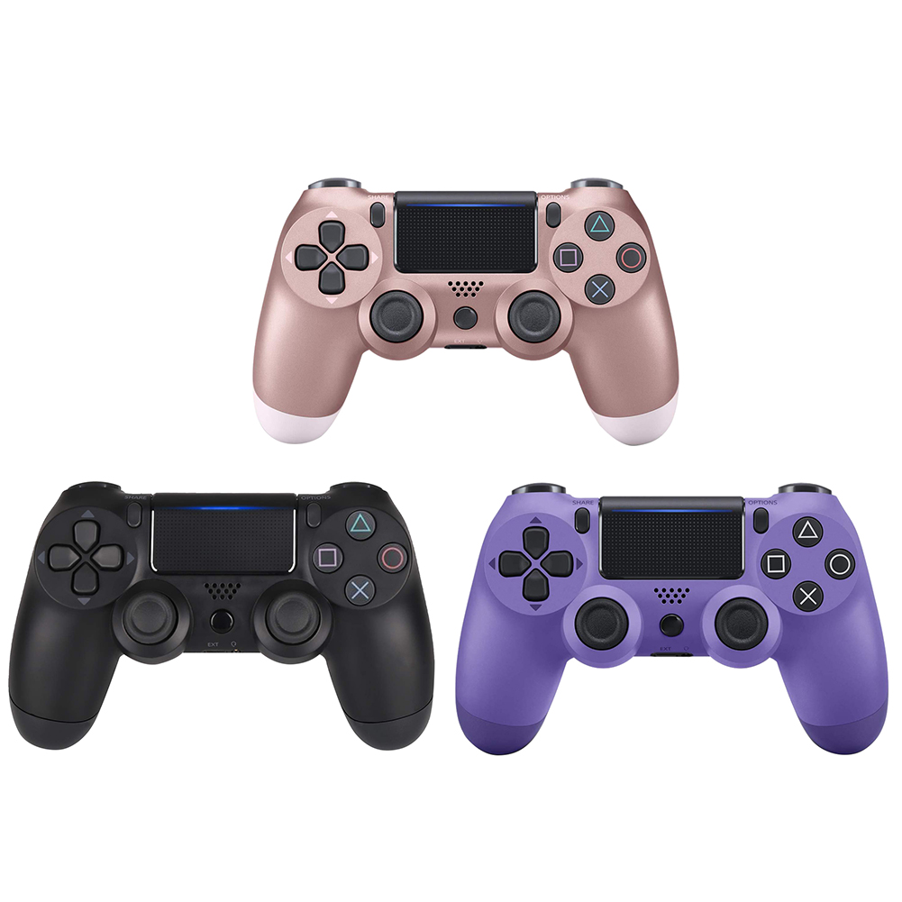 

Rechargeable Wireless Bluetooth-compatible Controller Gamepad w/Touch Plate for PS4, Purple, 501 Original