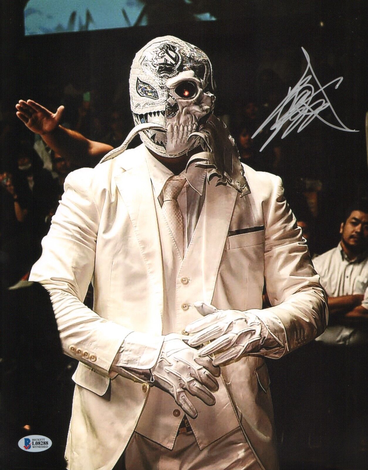 Bushi Signed 11x14 Photo Poster painting BAS Beckett COA New Japan Pro Wrestling Autograph LIJ 3