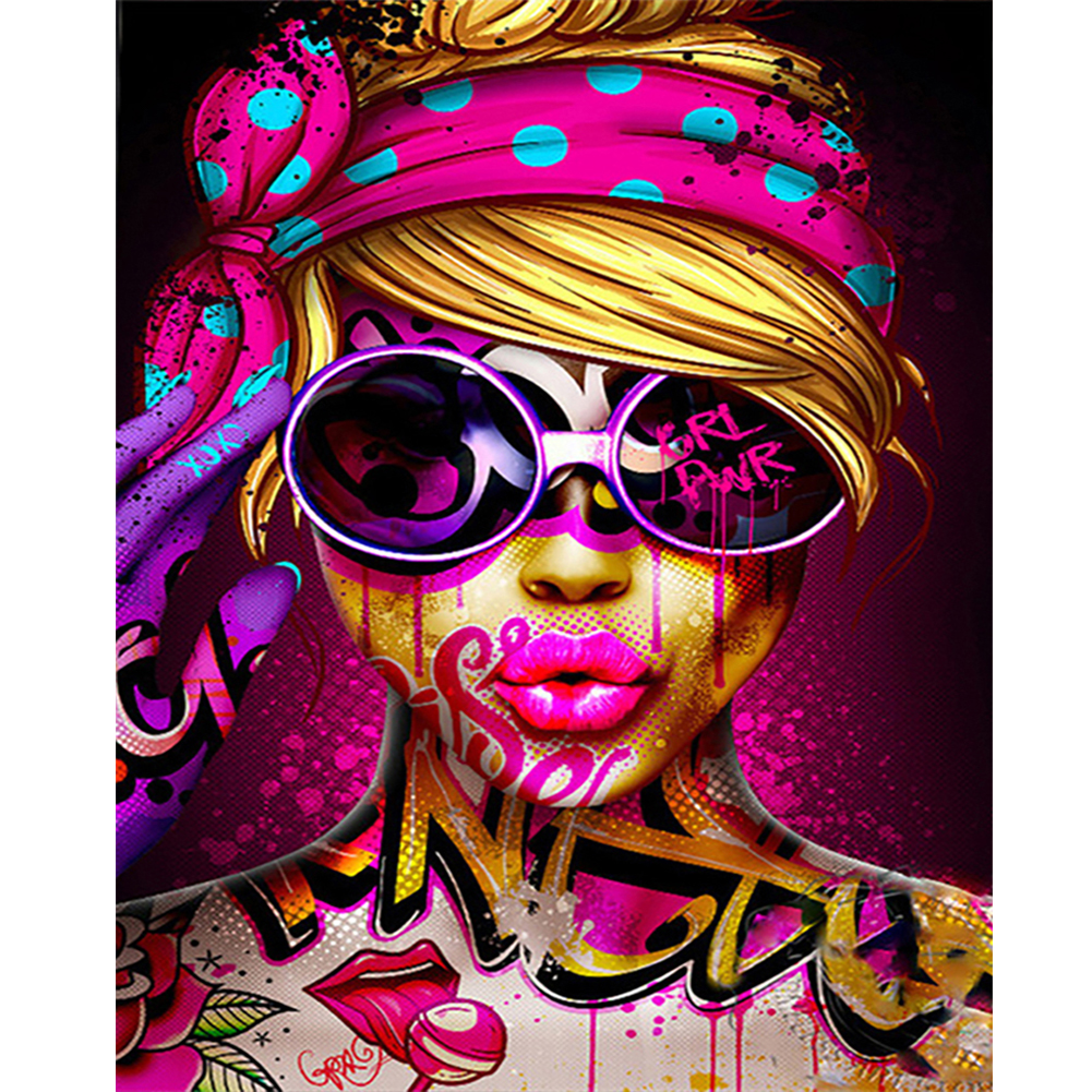 Girl 40*50cm(canvas) full round drill diamond painting