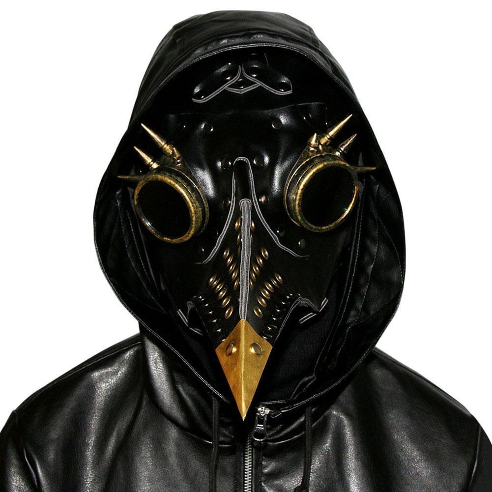 Plague Doctor Bird Mask Steampunk Beak Mask Metal Mask Cosplay Props