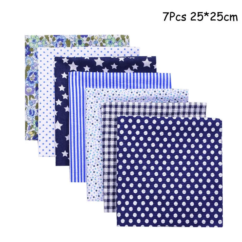 25x25cm and 25x20cm Printed Cotton Fabric Cloth Sewing Quilting Fabrics for Patchwork Needlework DIY Handmade Accessories
