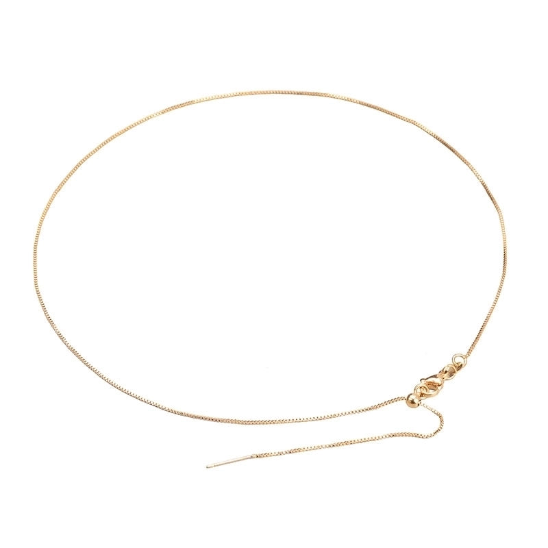 10 Pieces 50cm Titanium Steel Copper 18K Gold Plated Jewelry Accessories