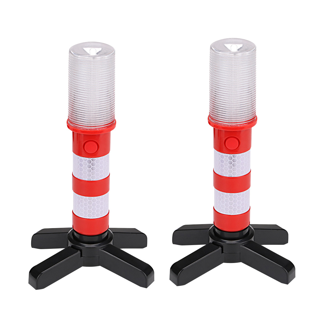 

2x LED Magnetic Flashlight Roadside Emergency Stand Warning Signal SOS Lamp, Red, 501 Original