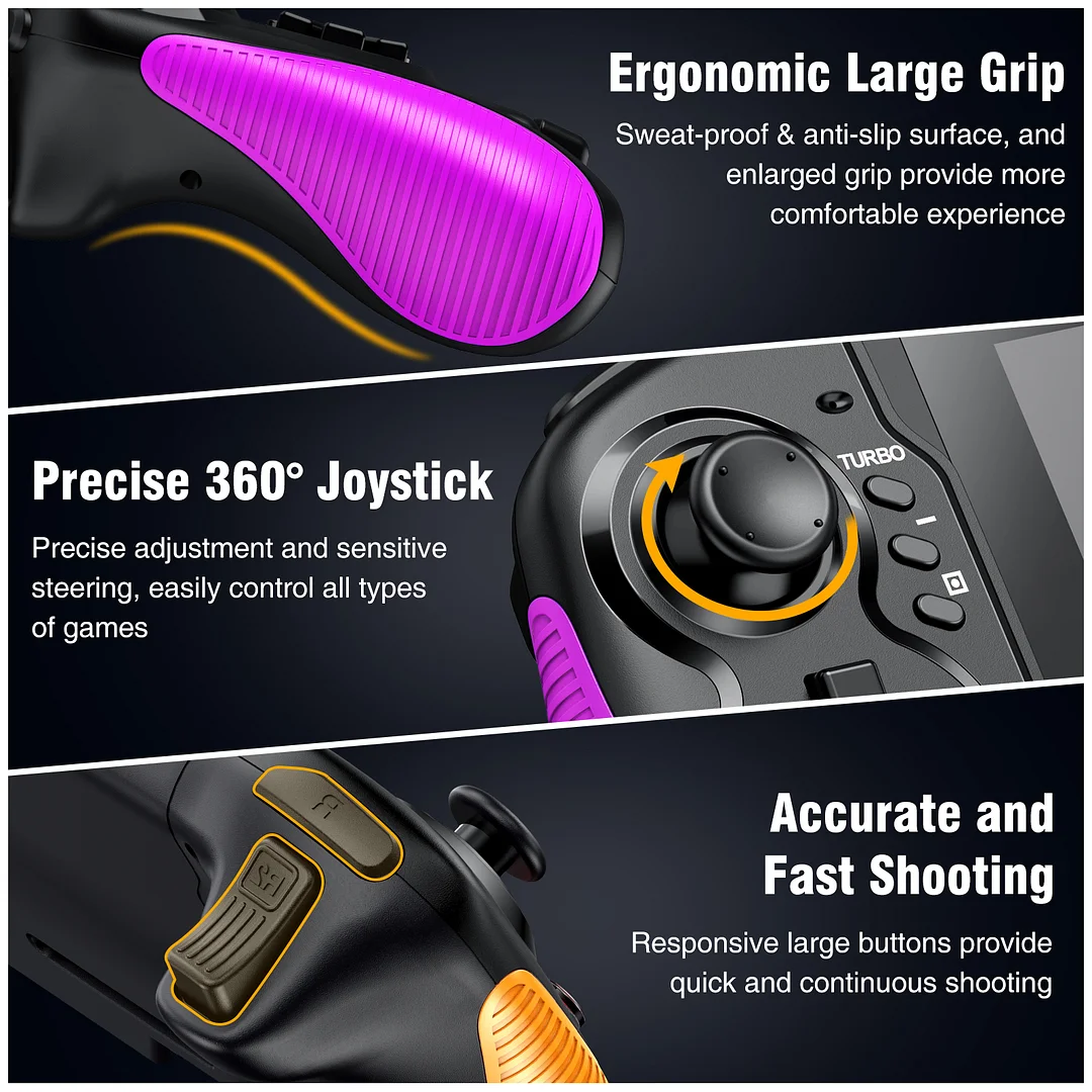 Switch Controller for Nintendo Switch/OLED, One-Piece Joypad Controller Replacement for Nintendo Switch Pro Controler,Switch Controllers Remote with Adjustable Turbo and Dual Motor Vibration