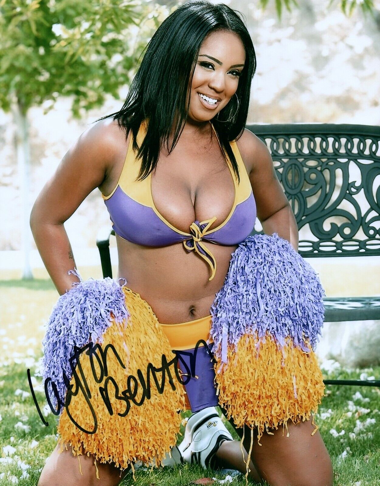 Layton Benton Super Sexy Hot Adult Model Signed 8x10 Photo Poster painting COA Proof 315