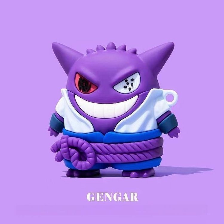 Kawaii Pokemon Gengar Cosplay Sasuke AirPods Case weebmemes