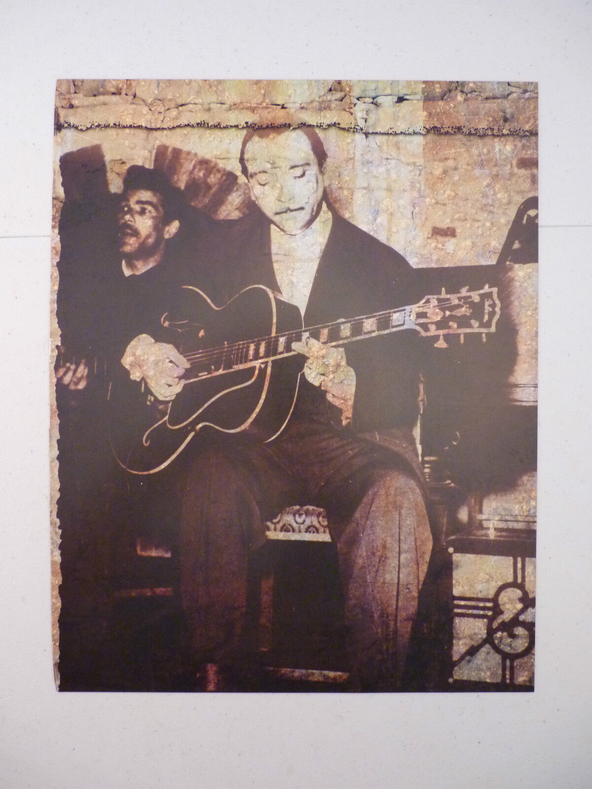 Django Reinhardt Jazz Guitarist 12x9 Coffee Table Book Photo Poster painting Page