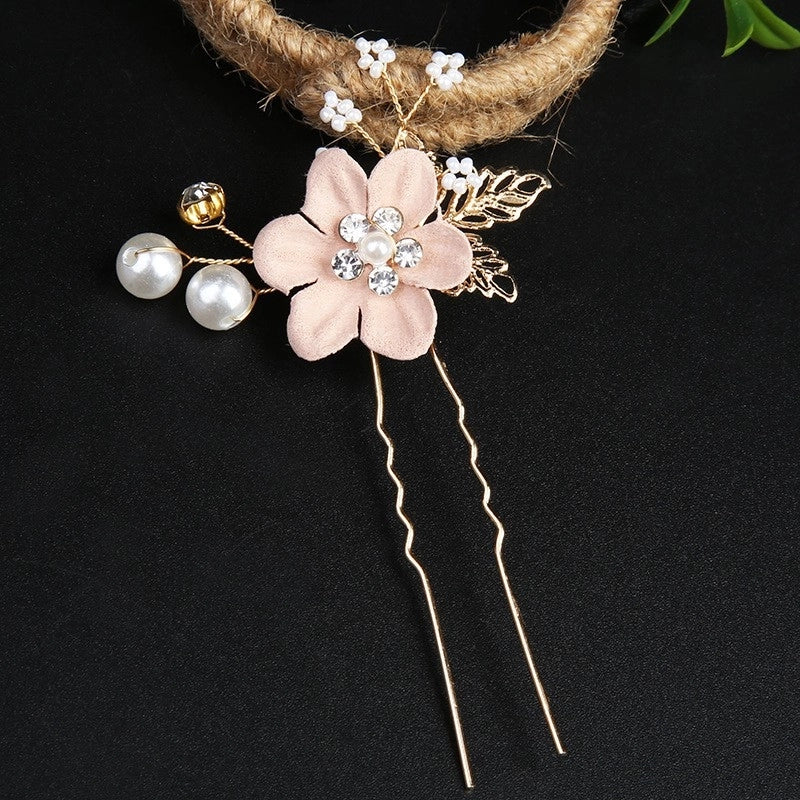 Vintage Golden Leaf Updo Hair Comb Headdress Handmade Bridal Embellished Headdress Flower Comb Hairpin Bridal Accessories