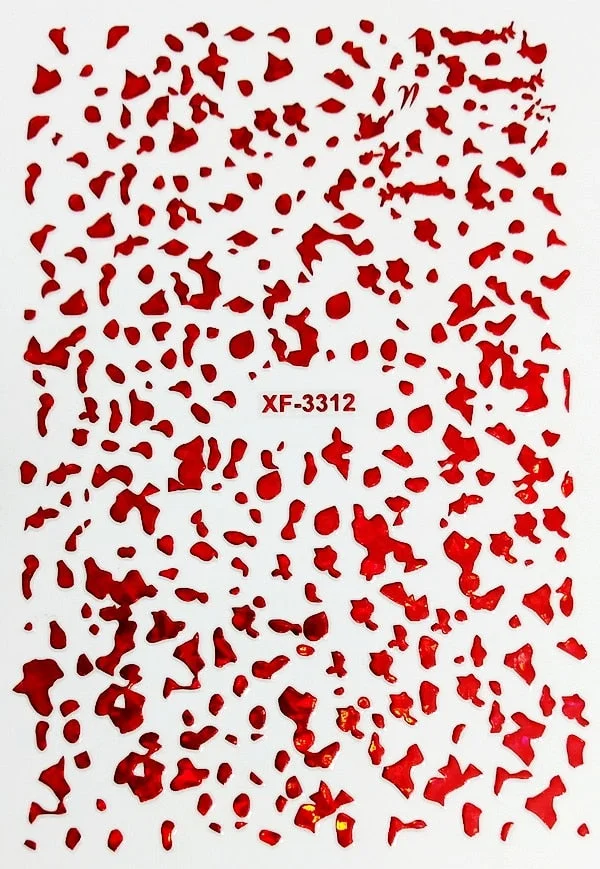 2020 Old English Font Nail Stickers Manicure Design Decoration 3D Nail Art Decal Back Glue Stickers for Nails Decal Decoration