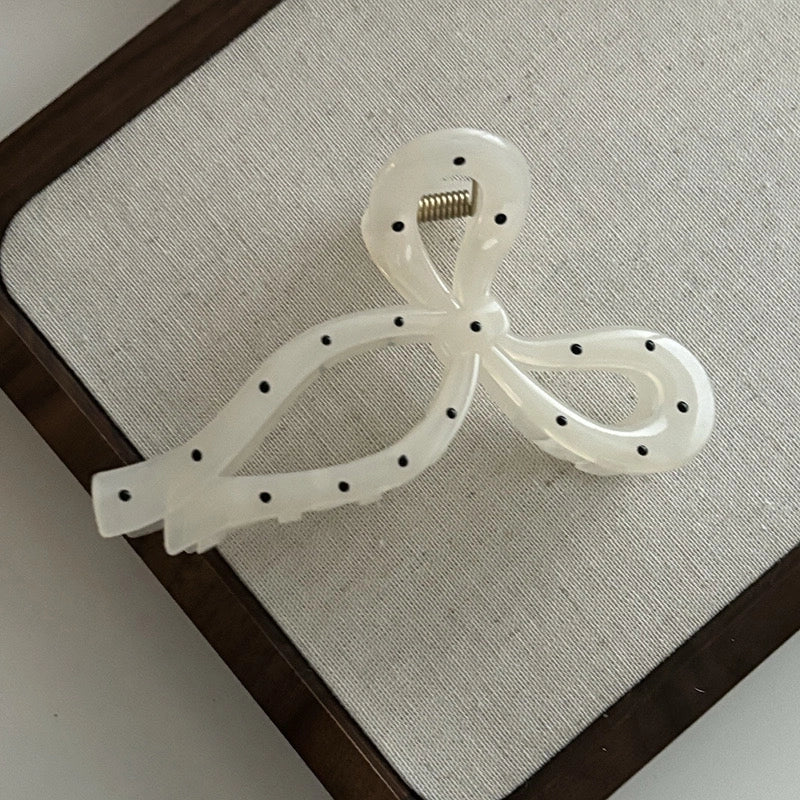 Women’s Casual Sweet Minimalist Bow Knot Arylic Hair Claws