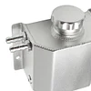 1L/2L Oil Catch Tank Aluminum Alloy Radiator Overflow Coolant Can (Silver 1L)