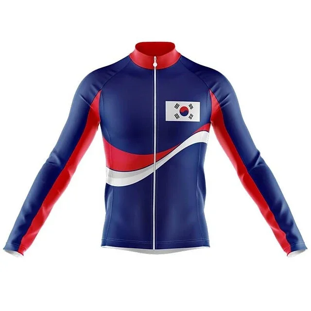 Korea Men's Long Sleeve Cycling Jersey