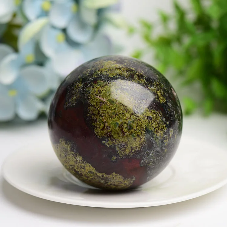 1.8"-2.0" Dragon Blood Stone Crystal Sphere Bulk Crystal