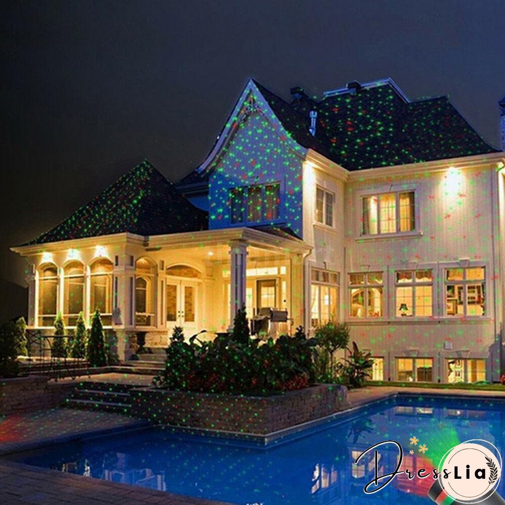 Outdoor Dynamic Sky Starry Sky Projection Light Waterproof Landscape Light Lawn Stage Effect Light Christmas Decoration Light Halloween Decoration Light