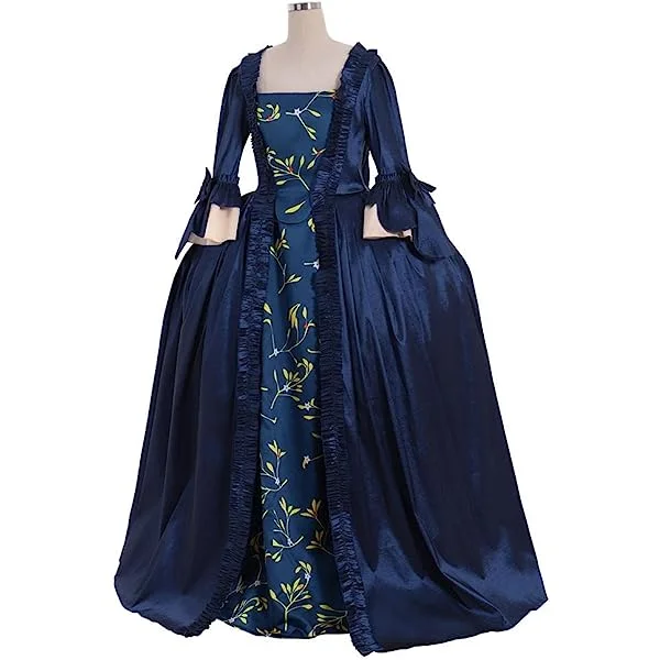 Women's Rococo Ball Gown Queen Marie Antoinette Victorian Costume Dress