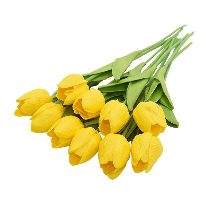 5/10pcs Artificial Tulips Flowers Home Garden Decoration Real Touch Flower Bouquet Birthday Party Wedding Decoration Fake Flower