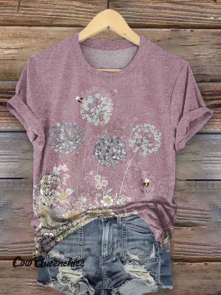 Vintage Art Print T-shirt Multicolor / S