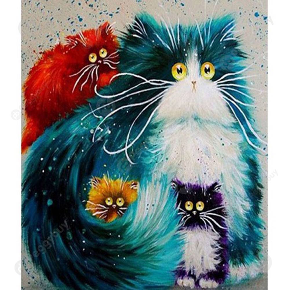 

30*40CM Paint By Numbers-Cute Furry Cats, 501 Original