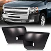 PIT66 Front Bumper Ends w/Fog Light Holes, Compatible with 2007-2013 Chevy Silverado 1500 Replaces GM1005147, GM1004147