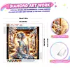 5D DIY Diamond Art Painting Kit Partial Drill(Sakura Pavilion Beauty)