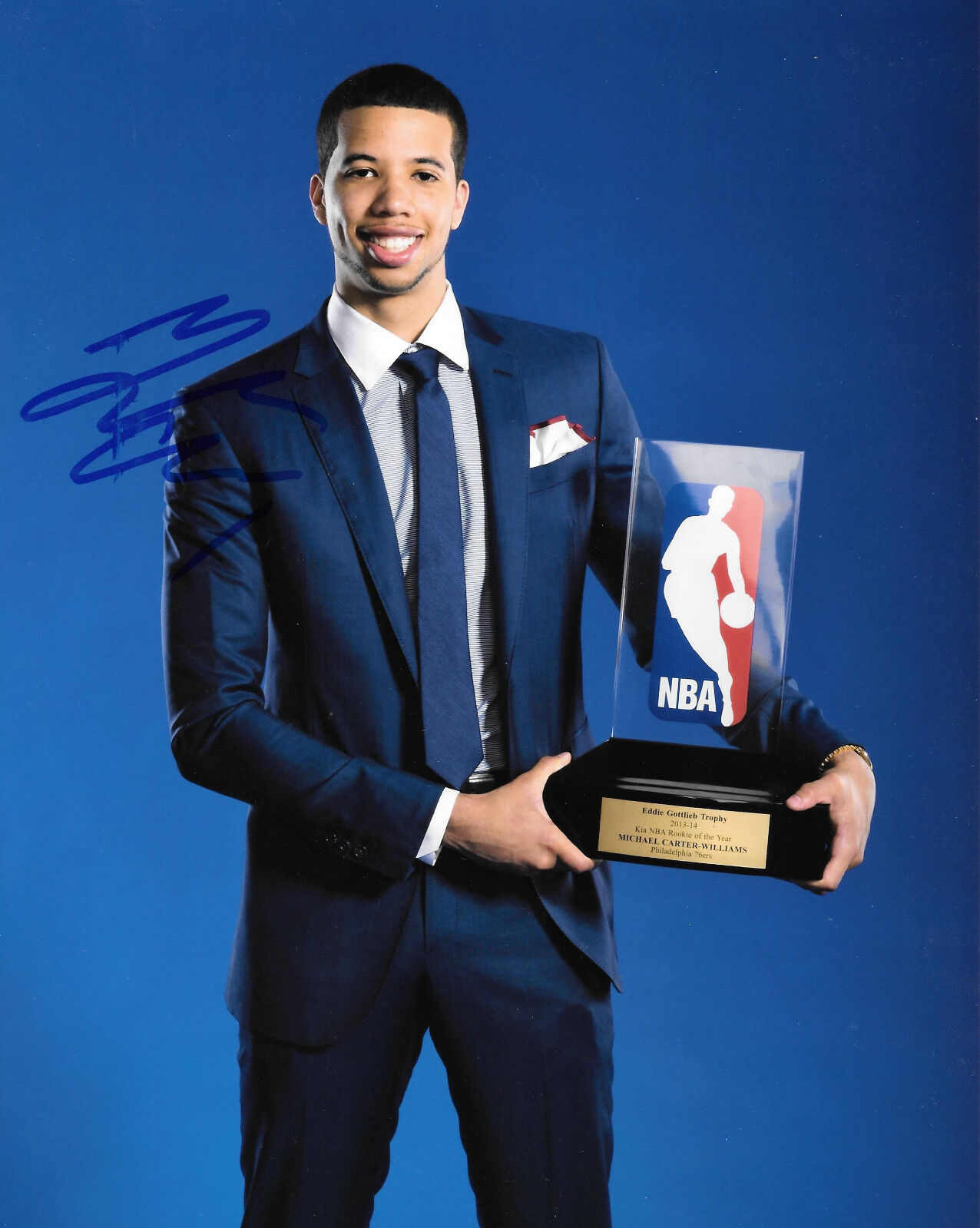 GFA Philadelphia 76ers * MCHAEL CARTER-WILLIAMS * Signed 8x10 Photo Poster painting M1 COA