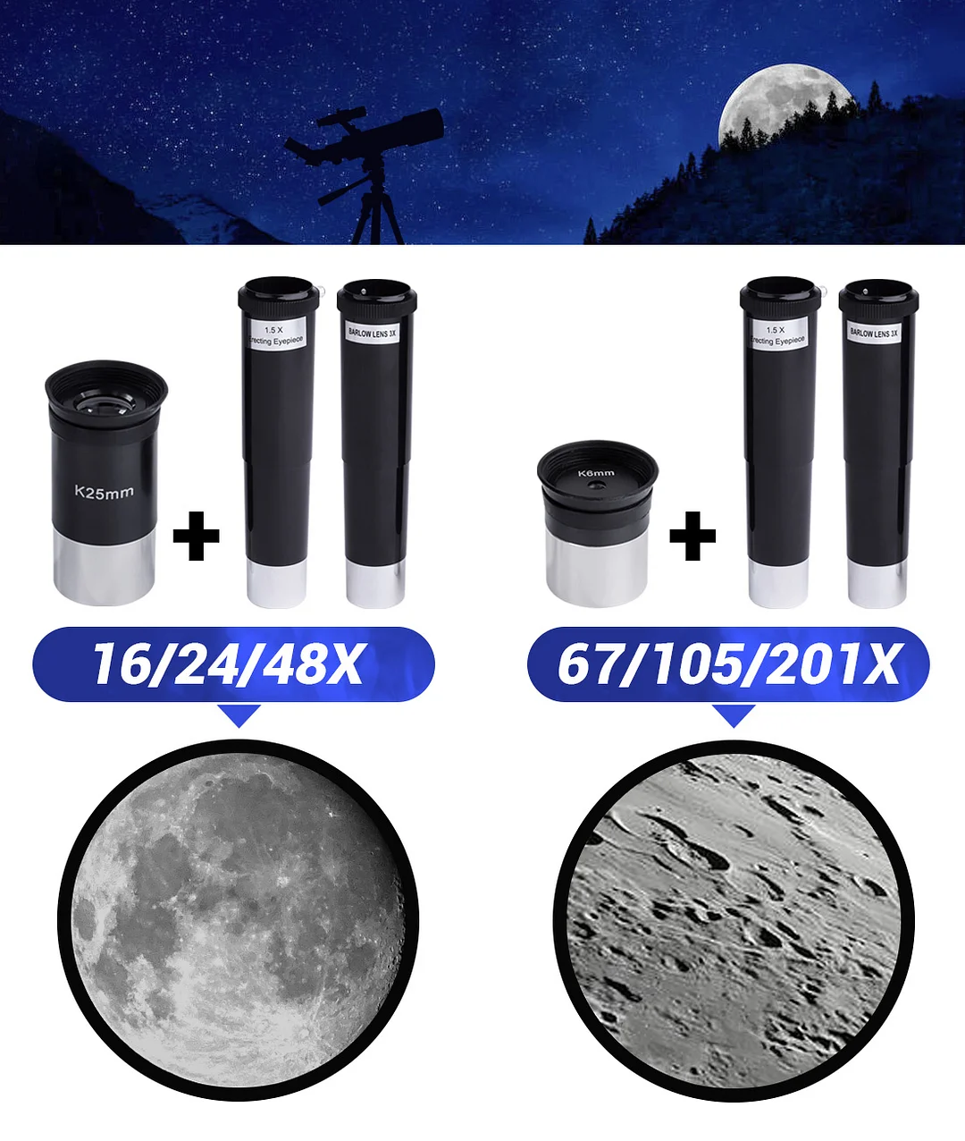BEBANG Telescope for Adults Astronomy,70mm Aperture 400mm AZ Mount Refractor Telescope for Kids Beginners, Portable Telescope with Tripod,Carry Bag, Phone Adapter