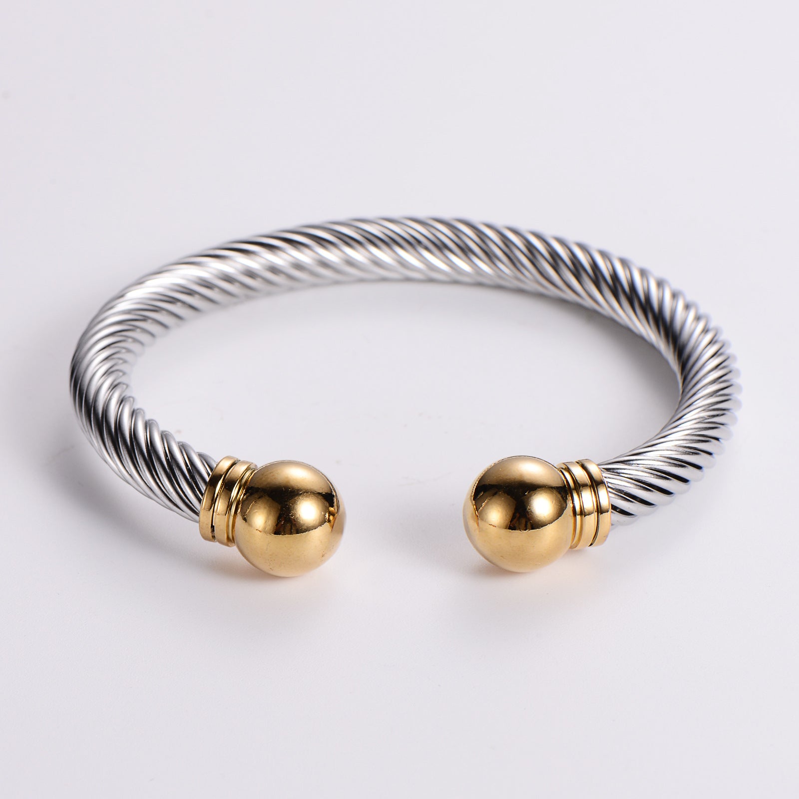 Circle Titanium Steel Electroplating Bangles