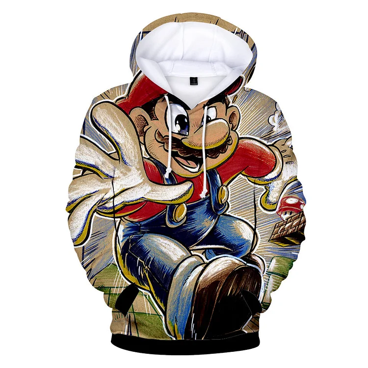 Mayoulove Mario #10 Cosplay Sweater Hoodie Sweatshirt Coat  For Kids Adults-Mayoulove