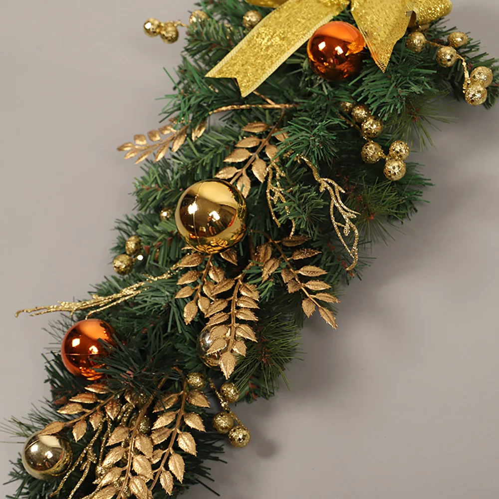 Christmas new upside down tree with lights holiday ornaments props ornaments