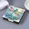 Leather Dragonfly Diamond Painting Notecard Box Rhinestones Post It Dispenser