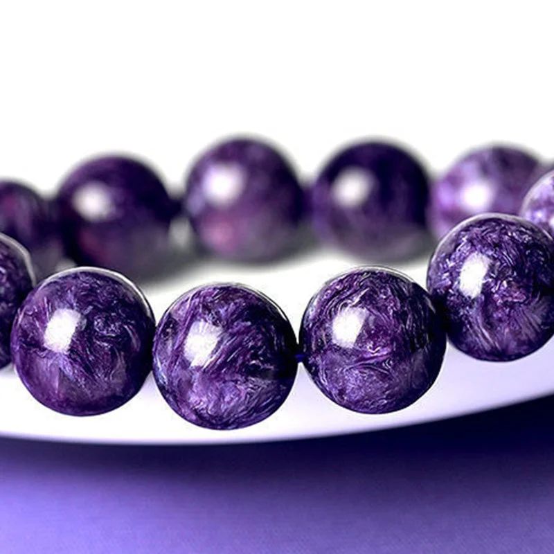 Natural Amethyst Crystal Meditation Balance Bracelet