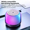 BTS02 RGB Bluetooth Speaker Portable Mini Speaker Glazed Luminous Speaker Outdoor Player