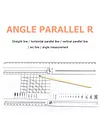 Multifunctional Folding Geometric Drawing Ruler Line Circular Drafting Tool