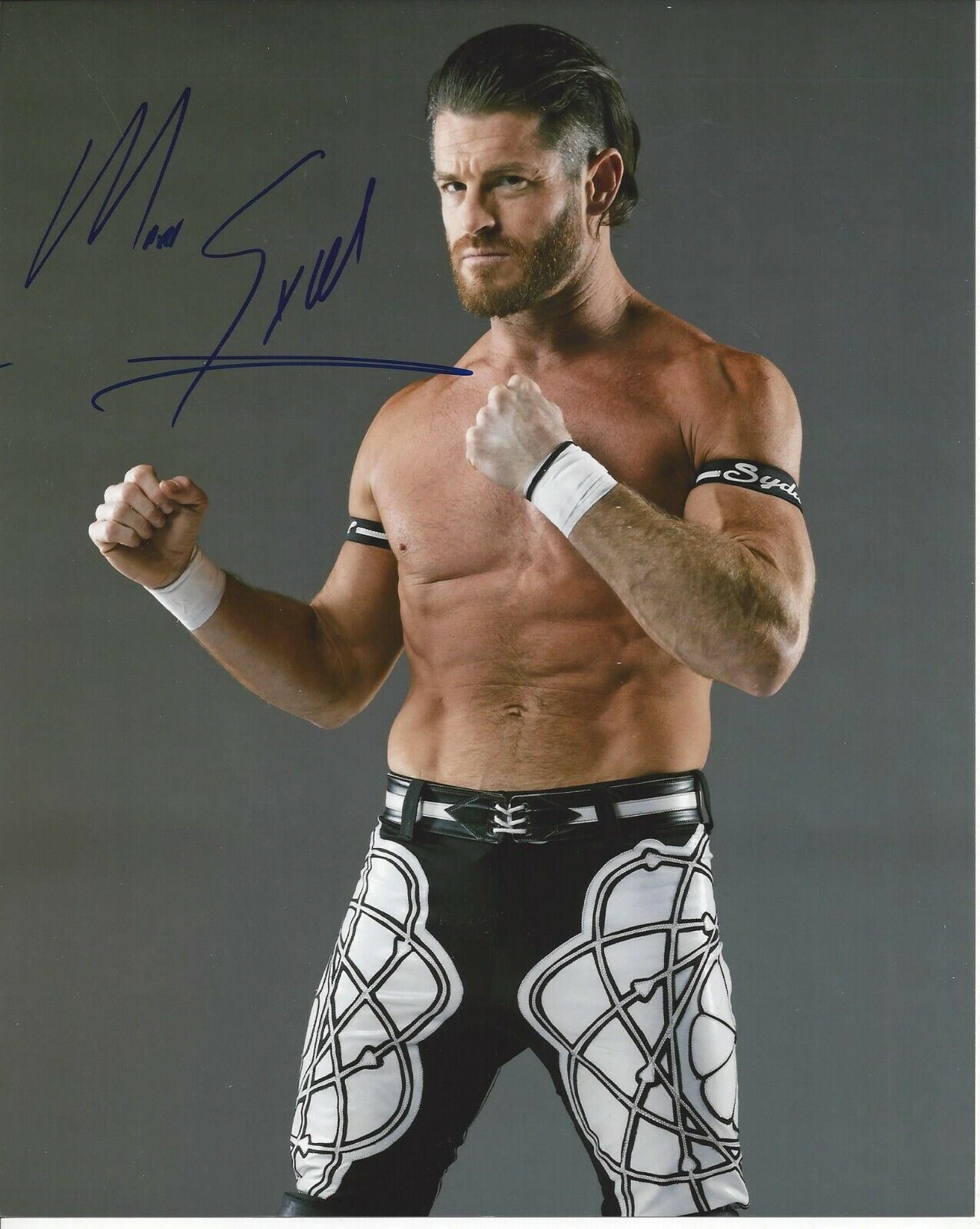 Matt Sydal autographed 8x10  Ship AEW Evan Bourne #1