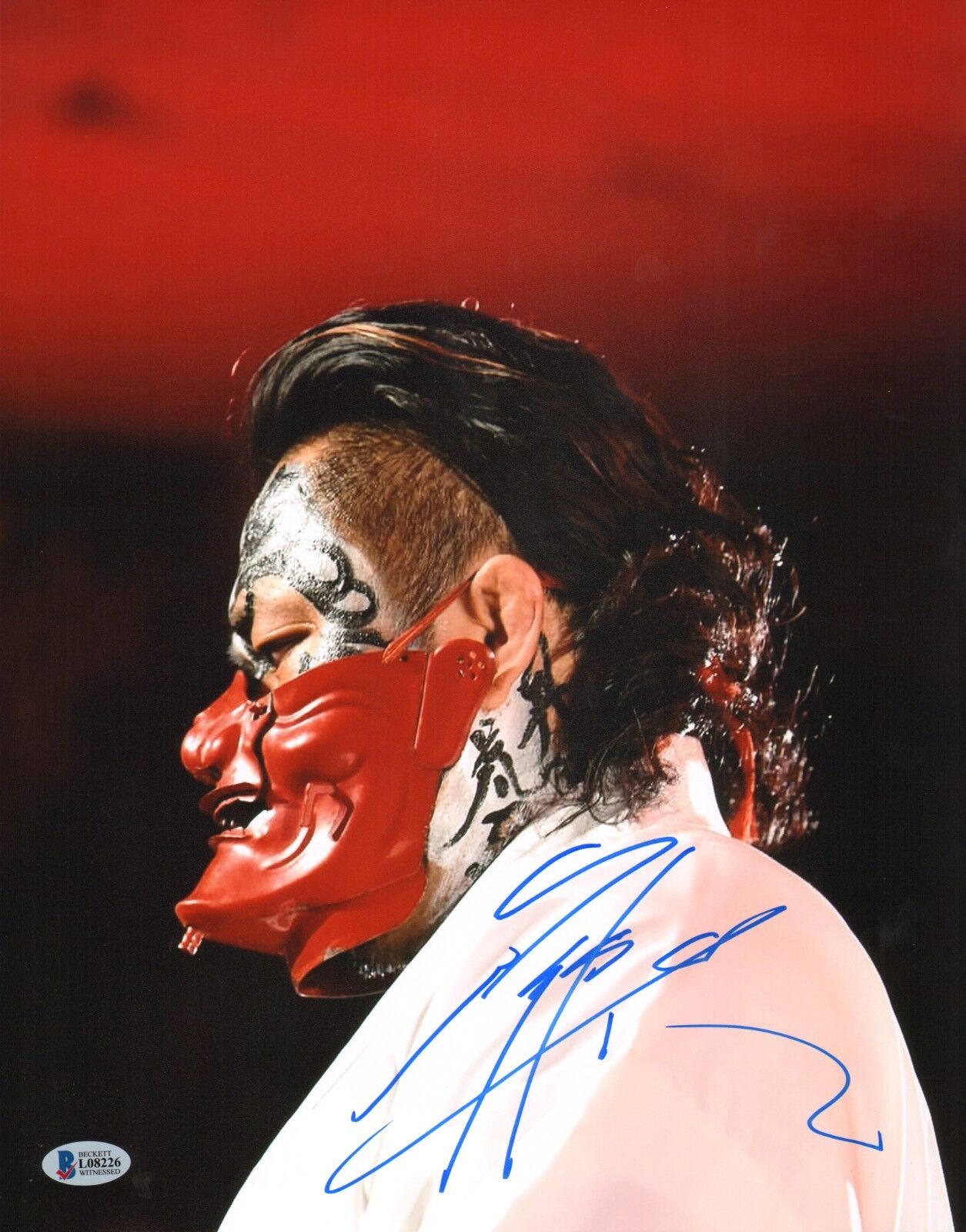 Hirooki Goto Signed 11x14 Photo Poster painting BAS COA New Japan Pro Wrestling Picture Auto'd 1