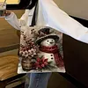 Christmas Snowman-11CT DIY Stamped Cross Stitch Shopping Bag 40*40cm tapestrymarket