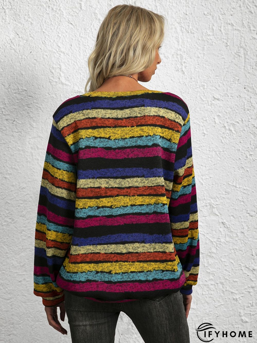 Vintage Long Sleeve Cotton-Blend Sweatshirt | IFYHOME