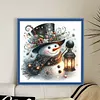 Christmas Snowman-11CT Stamped Cross Stitch 40*40cm/15.75*15.75in tapestrymarket