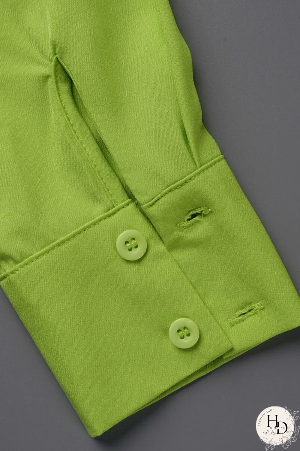 Fluorescent Green Casual Solid Bandage Patchwork Buckle Turndown Collar Shirt Dress Dresses