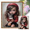 (Multi-Style) Girl Animal-11CT Stamped Cross Stitch 40*50cm/15.75*19.69in