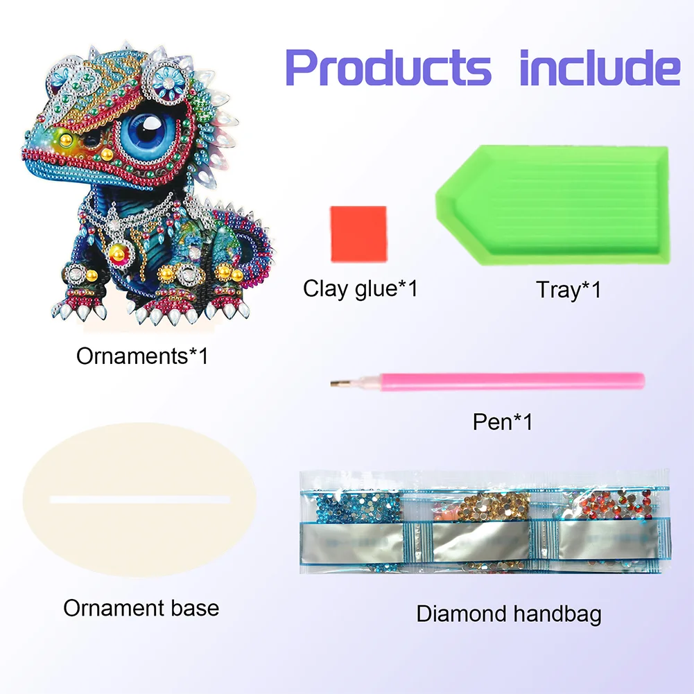 DIY Dragon Wooden Single Side Diamond Painting Desktop Diamond Art ...