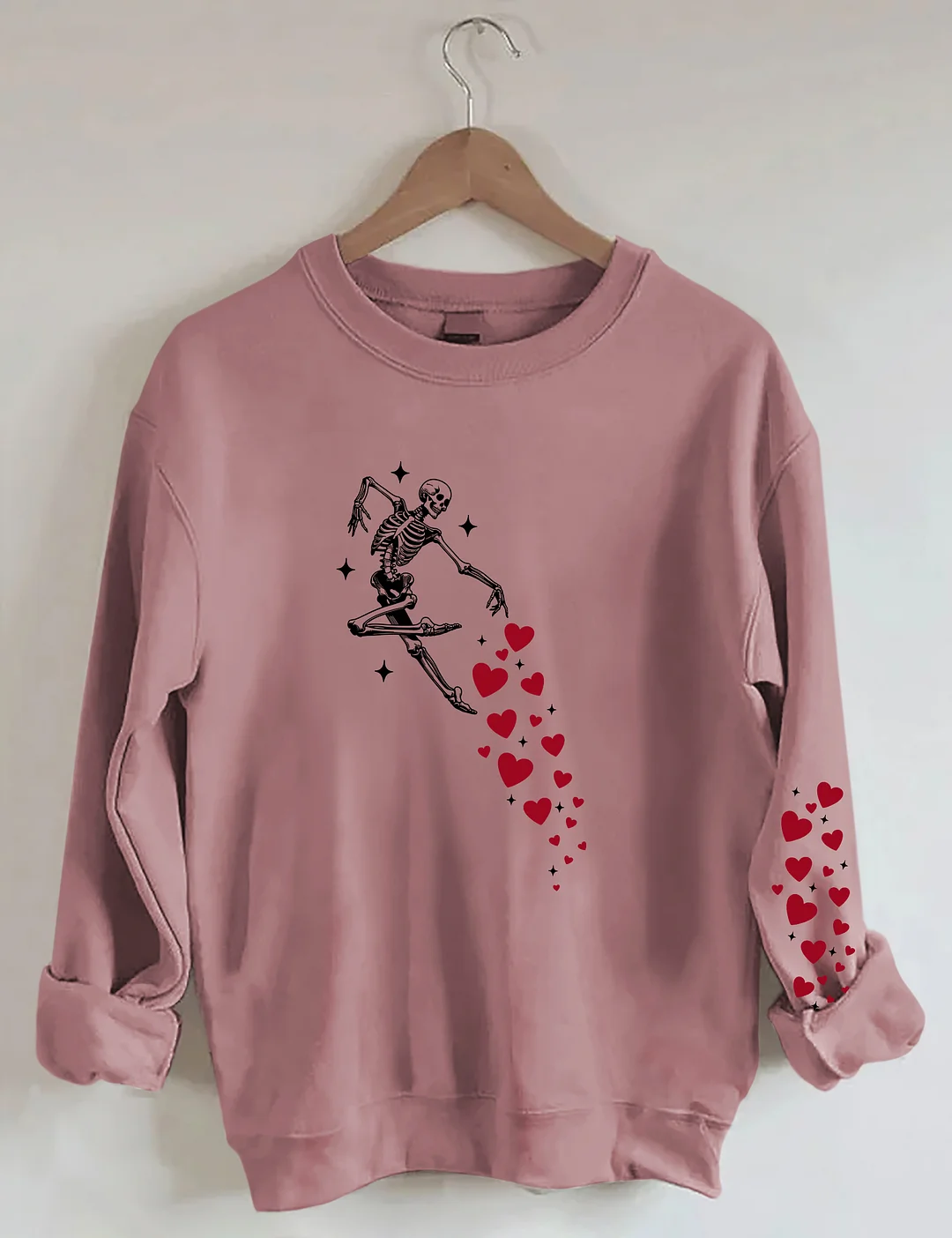 Valentines Day Skeleton Sweatshirt
